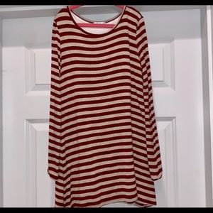 Area Code 407 Striped Dress